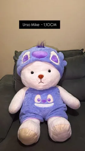 Pelúcia Gigante Urso Mike com Capuz 1,10cm 