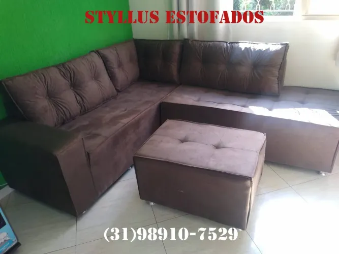 Sofá de canto de luxo 