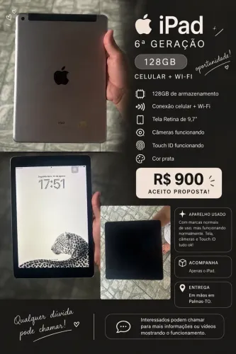 iPad 6ª geração.