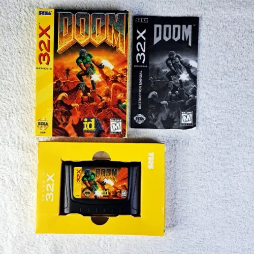 Doom Mega 32x Completo Americano - Mega Drive