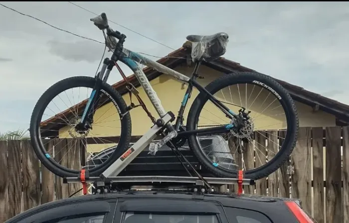 Transbike de teto tipo calha para transporte de bicicleta