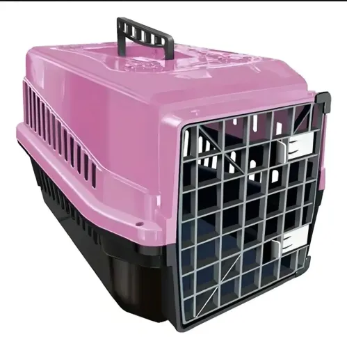 Caixa De Transporte Para Animais De Estimação Pet N5 Rosa