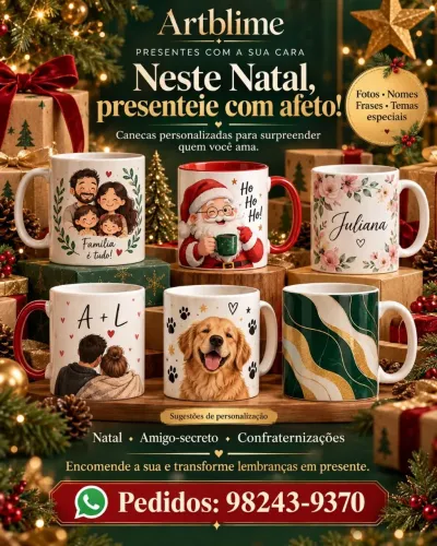 Lindas canecas personalizadas!