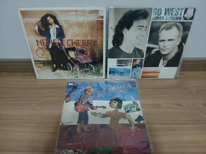 Disci vinil Go West Top France e Neneh Cherry