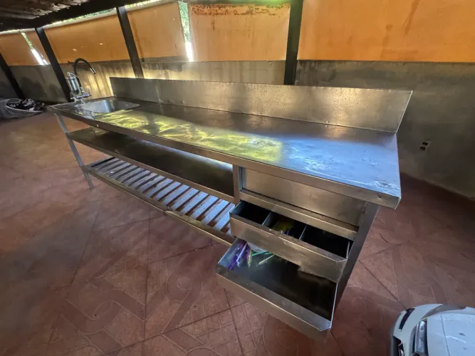 BANCADA DE PIA DE INOX