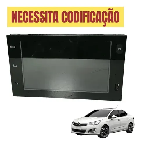 Tela Multimídia Citroen C4 Lounge 2018 2019