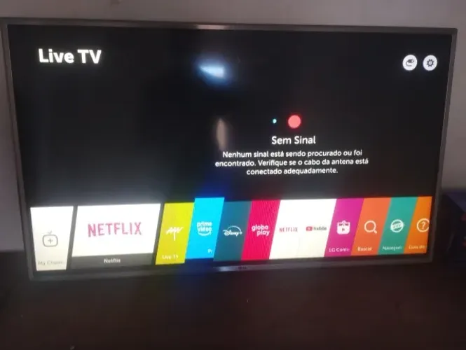 Televisão LG 43 polegadas com defeito