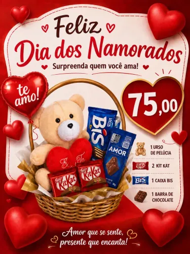 Cesta dia dos namorados
