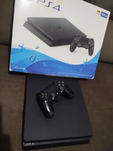 Vendo ps4 slim em excelente estado, parcela no cartão com pequena taxa da maquininha