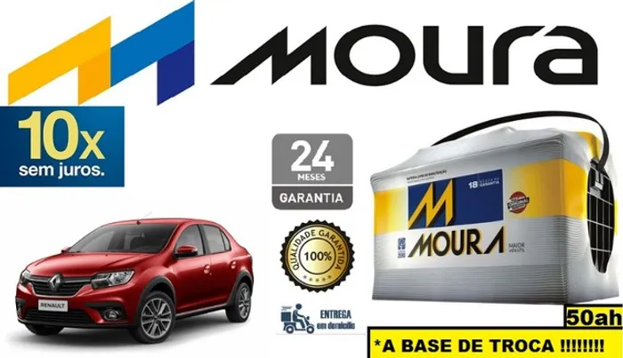 Bateria Moura Logan (2007 a 2016) 50Ah 12v