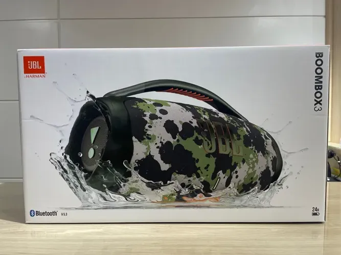 JBL Boombox 3 Camuflada - até 12x sem juros, Loja Física 