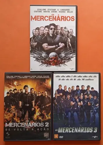 Dvd Os Mercenários 1, 2 e 3