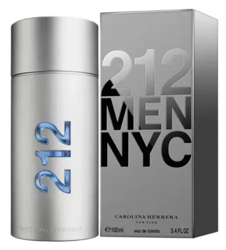 Perfume 212 Men NYC Carolina Herrera Masculino Eau de Toilette 50ml Novo Lacrado