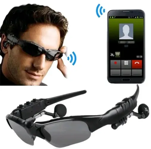 Óculos de ciclismo com fone bluetooth
