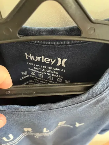 Camiseta Hurley Azul Marinho M Slim Fit