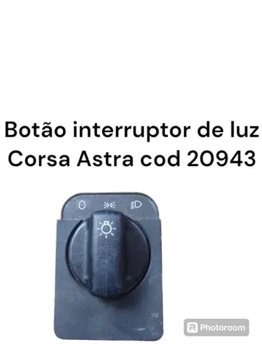 Botão interruptor de luz corsa astra