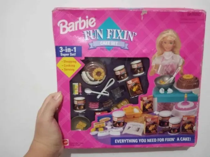 Miniaturas da Barbie anos 90 mattel casinha-cozinha-Brinquedinhos