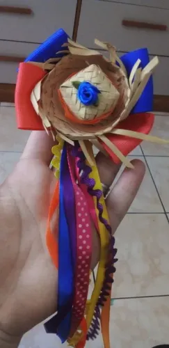 Chuquinha de cabelo de festa junina