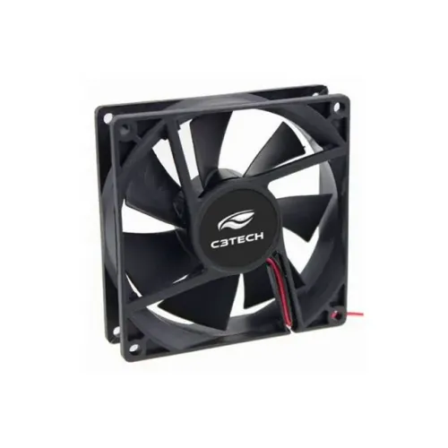 Cooler Fan 80mm C3Tech F7-MB10BK Black Sem Led *Molex - WZetta