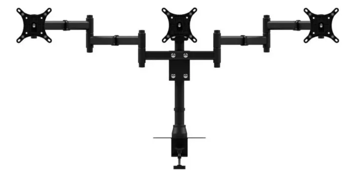 Suporte Para 3 Monitores De 10 Até 24 Triarticulado Morsa Cor Preto NOVO LACRADO LOJA 