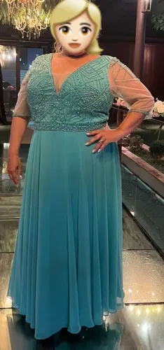 Vestido de festa Verde Tiffany marca Sunshine