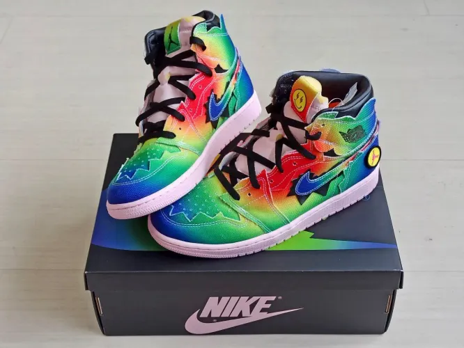 Air Jordan 1 J Balvin Colores Y Vibras Tam. 41