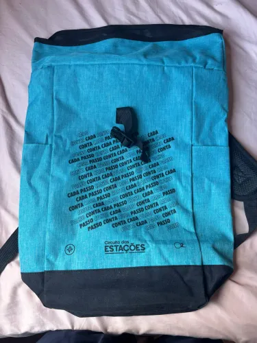 Mochila esportiva azul ?Circuito das Estações?