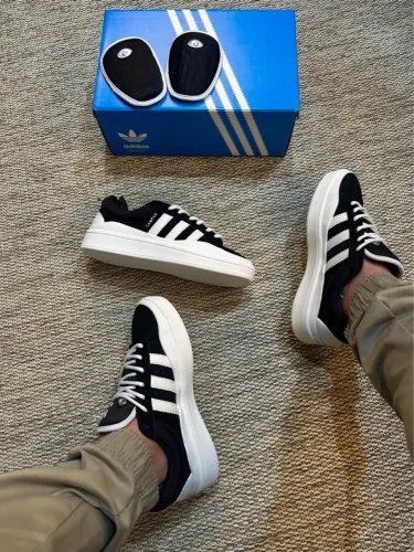 Adidas Campus unissex - Preto e Branco