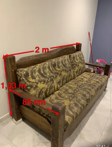 Jogo de sofá RÚSTICO.