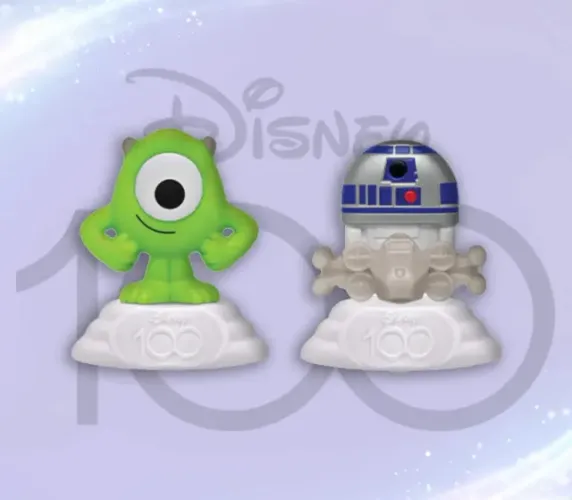 Disney 100 Anos Mc Donald's Lacrados Mike Wazowski e R2-D2