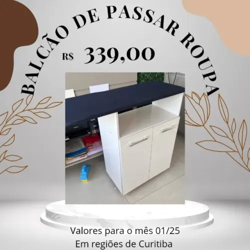 Promoção Balcao de Passar Roupa - 06/01