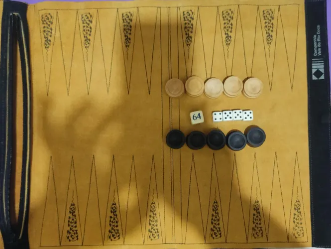 Jogo de Gamão Vintage nunca usado!!!!