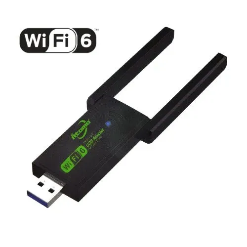 Adaptador Wi-Fi 6 Dual Band 2.4G/5.8G USB 3.0 + Bluetooth 