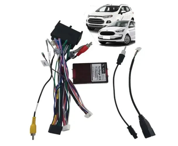 Chicote Conector Cambus Interface Plug And Play Multimidia Ford Ka Ecosport 2018 até 2021