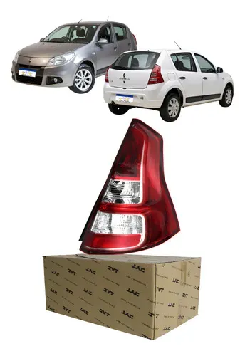 Lanterna Renault Sandero 2012 2013 2014 Com Borda Vermelha Direito/passageiro Vermelho