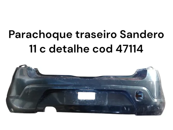 Parachoque Traseiro Sandero 1.0 1.6 1.0 1.6 2011 2012 2013 2014