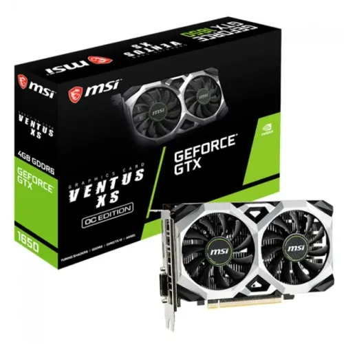 Placa de Video Nvidia Geforce MSI GTX 1650 D6 Ventus XS OCV3 4G, GDDR6, 128 Bits, DVI
