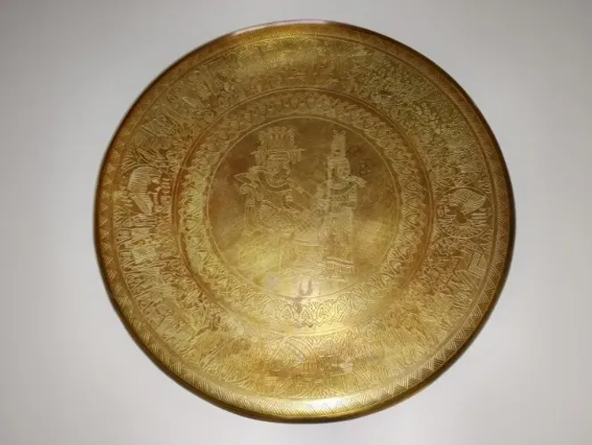 Prato Decorativo Antiguidade Egípicio