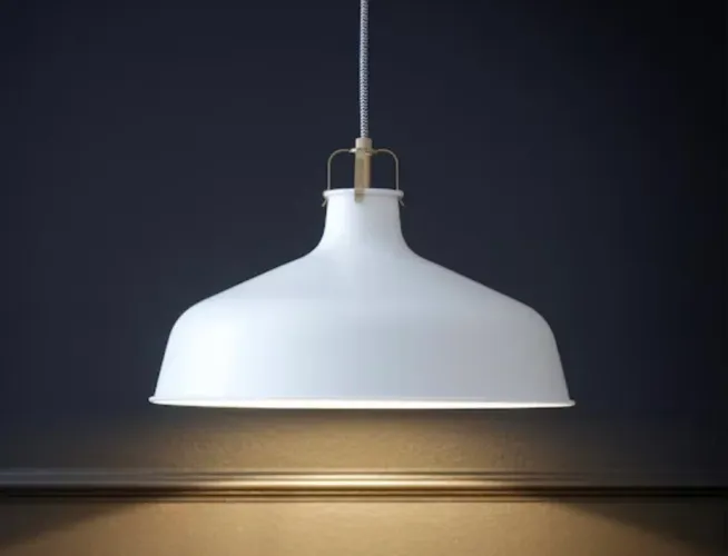 LUMINÁRIA DE TETO IKEA modelo RANARP (branca) - SEM USO