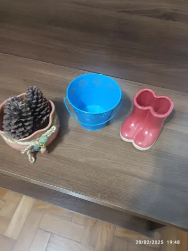 Conjunto de 3 Vasos Decorativos