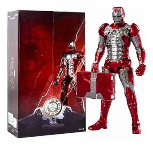 boneco homem de ferro marca zd toys 18 cm com caixa bonita