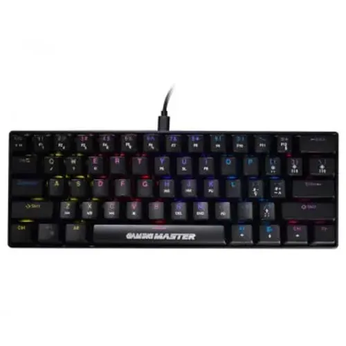 Teclado Gamer Mecânico K-Mex Spectra Fury KBL88, LED 5 Cores, Switch Blue, Preto 