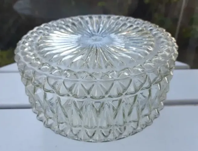 Cúpula antiga para lustre antigo ou abajour antigo ou luminária antiga 12cm x 19cm