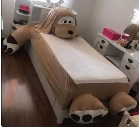Cama colcha/lençol infantil temática de cachorro