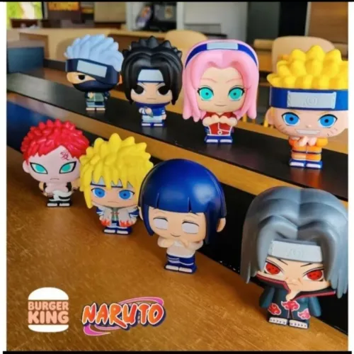 Coleção Completa x8 Personagens Da Coleção Naruto Do Bk