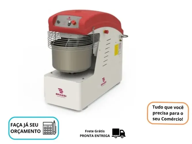 Amassadeira Espiral 25 KG Nova Monofásica