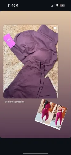 Conjunto gringa Fitness marrom