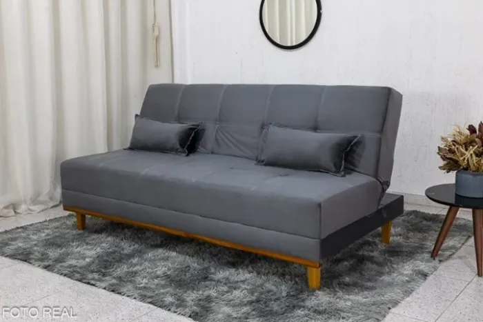 Sofá Cama Madrid 1,80m Veludo Molas Bonnel - LUXURY ESTOFADOS