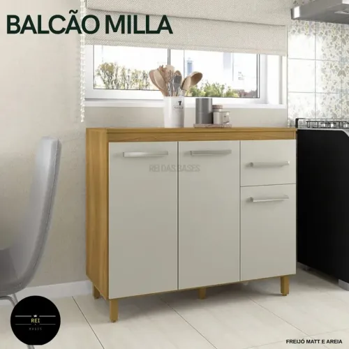 Balcao de compras desmontado na caixa preco custo 