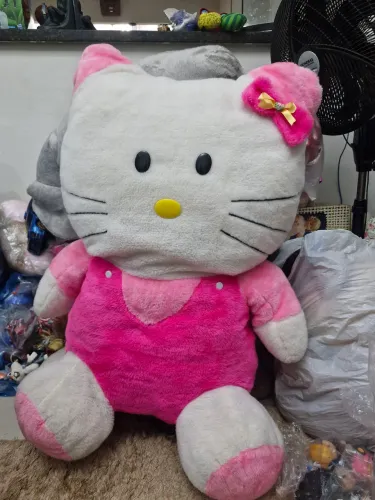 Pelúcia Gigante Hello Kitty Rosa - Decoração 80cm alt x aprox 70cm larg